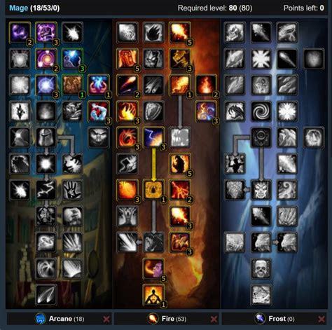 fire mage build wotlk